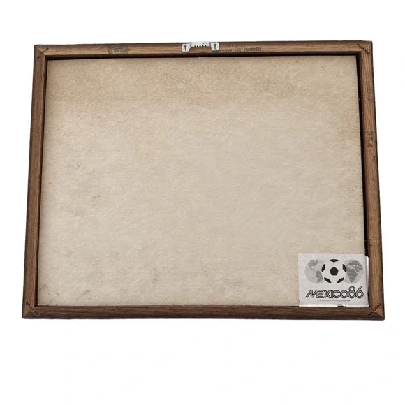 Coca Cola World Cup Mexico 86 Pin Collectible Frame with Stand - Picture 2 of 5